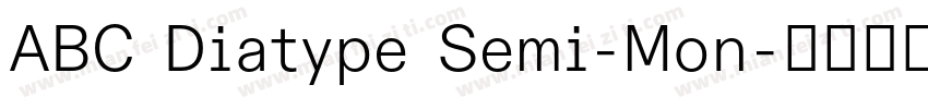 ABC Diatype Semi-Mon字体转换